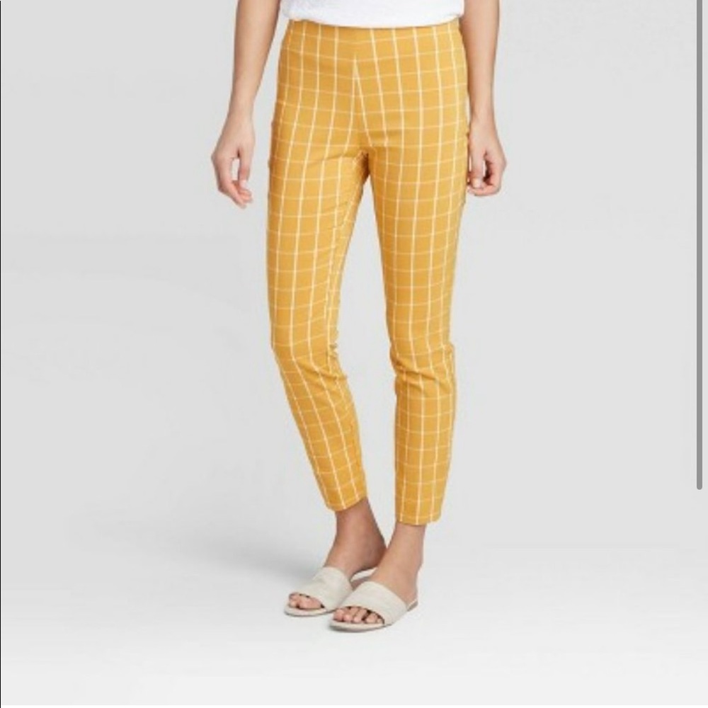Yellow Plaid Pants
